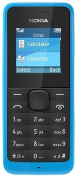 Nokia 105 Dual Sim Cyan